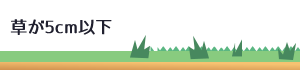 草が5cm以下